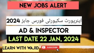 Jobs in Airport Security Force ASF 2024 [upl. by Eng]