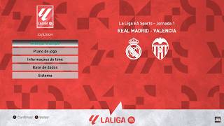 REAL MADRID vs VALÊNCIA  La Liga EA Sports  Jornada 01  eFootball PES 2021 [upl. by Otsirave]