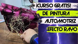 Pintura AUTOMOTRIZ con RAÍCES efecto ⚡RAYO⚡ ¡CURSO GRATIS paso a paso [upl. by Christopher]