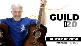 Guild D20 natural and vintage sunburst acoustic guitar  Guitar Review [upl. by Asilegna]