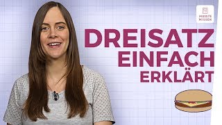 Dreisatz schnell erklärt I Beispiele mit Lösung I Mathe [upl. by Pincince]