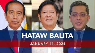 UNTV HATAW BALITA  January 11 2024 [upl. by Etac]