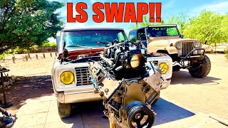 72 C10 LS SWAP ENGINE REMOVAL [upl. by Einobe]