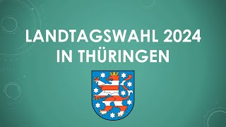 Ergebnis der Landtagswahl 2024 in Thüringen einfach und kurz erklärt [upl. by Ainnos]