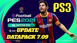 Update Pes 2021 PS3 VR PATCH datapack 709  Face pemain [upl. by Balbinder]