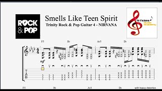 SMELLS LIKE TEEN SPIRIT  Nirvana  Trinity Rock amp Pop Guitar  Grade 4 [upl. by Fellner194]