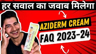 हर सवाल का जवाब मिलेगा Aziderm 10 Cream Review FAQ 202324  Azelaic Acid [upl. by Kcirrek]