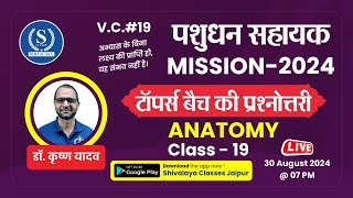 Pashudhan Sahayak Bharti 2024  पशुधन सहायक MISSION2024  Animal Anatomy  19 LSA Class Krishn Sir [upl. by Hanavas]