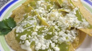 CHILAQUILES VERDES  Vicky Receta Facil [upl. by Aryc]