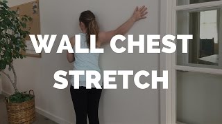 Wall Chest Stretch for Shoulder Relief [upl. by Airotahs]