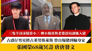 三隻羊沫沫疑當小三 傳小楊哥與老婆設局讓她入獄｜古惑仔男星揸古董勞斯萊斯 曾自爆賭到輸身家｜張國榮68歲冥壽‎ 唐唐發文 [upl. by Ahsihat796]