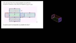 Associer un polyèdre à son patron [upl. by Clintock339]