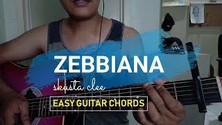 Zebbiana  Skusta Clee  GUITAR CHORDS [upl. by Layor122]