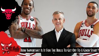 Chicago Bulls Schedule Released How Important Is It For The Bulls To Get Off To A Good Start [upl. by Acireh]