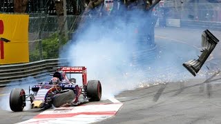 F1 Crash  Max Verstappen amp Romain Grosjean  GP Monaco Onboard [upl. by Ahasuerus257]