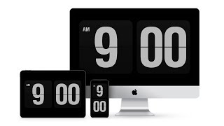 Fliqlo Screensaver  Turn Your MacPC into a simple elegant and classy Flip Clock [upl. by Smailliw]