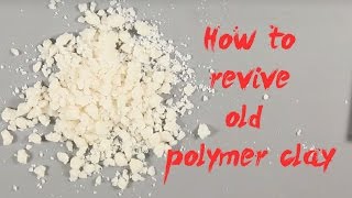 How to REVIVE Old Hard Crumbly POLYMER CLAY  TipsampTricks [upl. by Kalasky366]