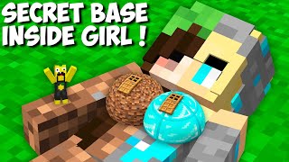 Which SECRET BASE INSIDE THE GIRL WILL YOU CHOOSE in Minecraft  DIAMOND vs DIRT BASE [upl. by Anitap]