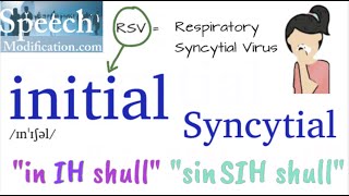 How to Pronounce Syncytial RSV Respiratory Syncytial Virus Pronounce Initial [upl. by Nyltiac]