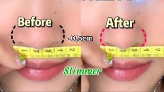 5 Min to Naturally Slim Nose Shape  Exercise to Slimmer Nose at Home  No Equipment 2024 [upl. by Arlinda]