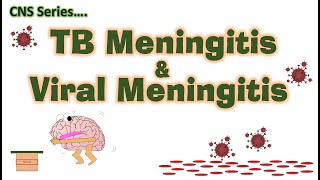 TB Meningitis amp Viral Meningitis  CNS infections  CNS Series CH10 [upl. by Ppilihp]