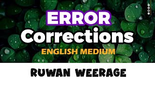 Error Correction and Profit Adjustment  English Medium  Accounting [upl. by Ellenrad]