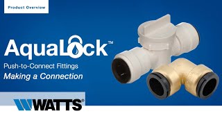 How to ConnectDisconnect AquaLock Fittings [upl. by Eitteb]