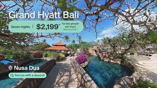 Grand Hyatt Bali Escape 5 Luxury w AllInclusive Dining for Two Adults amp Two Kids Stay Free [upl. by Whelan117]