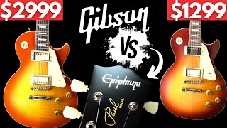 EPIPHONE 1959 LES PAUL vs REAL GIBSON [upl. by Coleen441]