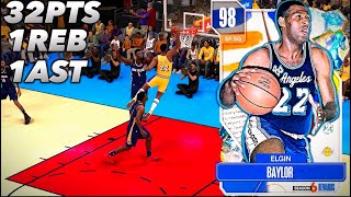 NBA2K24 MYTEAM FREE GALAXY OPAL ELGIN BAYLOR GAMEPLAY HE’S GOING KRAZY FOR ME 👀🔥‼️ [upl. by Ennirac489]