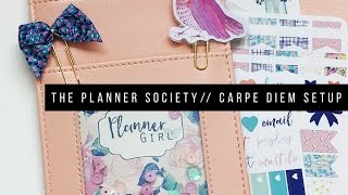 Planner Society Kit  A5 Carpe Diem Planner Setup [upl. by Anyaj]