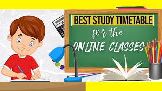 BEST STUDY TIMETABLE FOR ONLINE CLASSES weekdaytimetable studymotivation studyhacksABetterLife [upl. by Tutto517]