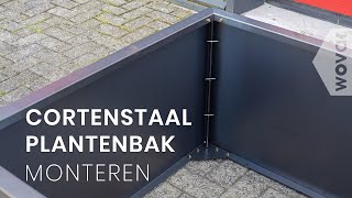 Cortenstaal plantenbak zelf maken  Plantenbakken maken [upl. by Esinnej787]