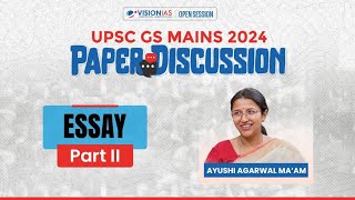 UPSC GS Mains 2024  Essay  Part 2 [upl. by Nylsoj525]