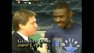 Chris Mortensen interviews a young Michael Irvin and they discuss Deion Sanders Dec 211992 [upl. by Notelrac]