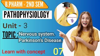 Pathophysiology Parkinsons disease Nervous system Signamp Symptoms Bpharma [upl. by Aneleasor644]