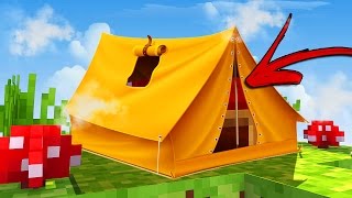 DESAFIO DA CABANA DE ACAMPAMENTO SEM PROTEÇÃO  BED WARS MINECRAFT [upl. by Elem983]