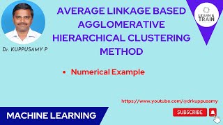 83 Average Linkagebased Agglomerative Hierarchical Clustering HCA  Numerical Example [upl. by Carissa]