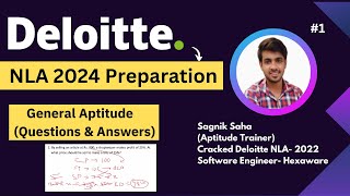 Deloitte Aptitude Questions amp Answers  NLA 2024 Preparation  General Aptitude PART1 DeloitteNLA [upl. by Briscoe]