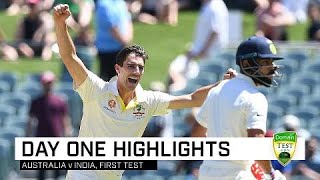 Cummins Khawaja lead Aussie charge  First Domain Test [upl. by Beuthel]