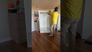 Ikea Kleppstad wardrobe with sliding doors ikea furniture dewalt diy interiordesign homedecor [upl. by Ulphiah]