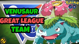 VENUSAUR TEAM IS ALWAYS STRONG IN GREAT LEAGUE POKEMON GO BATTLE LEAGUE [upl. by Rexana398]