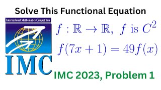 IMC 2023 Problem 1 Solve the Functional Equation [upl. by Avehstab]