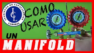 CÓMO USAR un ⚒️MANIFOLD❄️AIRE ACONDICIONADO❄️REFRIGERACIÓN  UNIWELD [upl. by Anilosi]