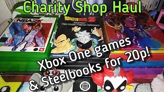 Charity Shop Haul  20p Xbox One gamesSteelbooks DVDs amp cheapo Funko [upl. by Ahsimit]