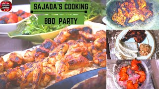 ঘরে যেভাবে করবেন BBQ party  Winter BBQ Party Easy Rooftop BBQ Setupsajada embroidery amp cooking [upl. by Essenaj398]