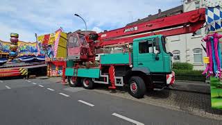 Aufbau Kirmes  Opbouw Kermis Geldern 2024 [upl. by Tsyhtema924]