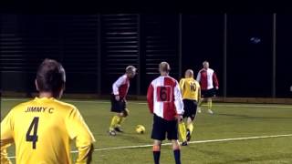 Paul Scholes Goal from own half Chadderton Park Legends v Chaddy Park Vets [upl. by Aidnyl186]