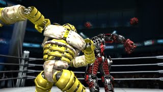 REAL STEEL THE VIDEO GAME  OREFIST vs MIDAS amp TWIN CITIES NOISY BOY [upl. by Pownall]