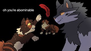 hermit the frog  spottedleaf amp thistleclaw pmv warrior cats [upl. by Ynnal622]